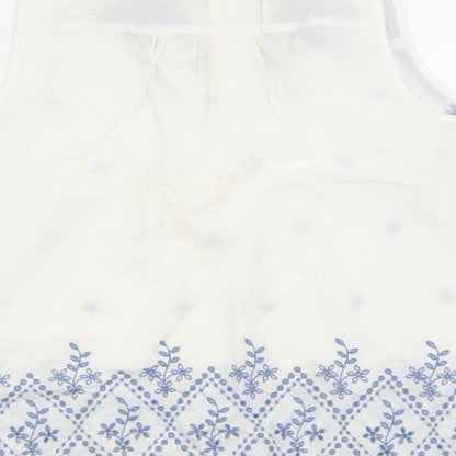 Womens UK Size 10 NEXT White Basic Blouse