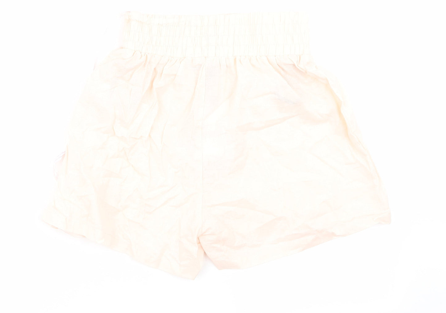 Missguided Womens Pink   Cut-Off Shorts Size 4 - Stretch waistband