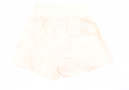 Missguided Womens Pink   Cut-Off Shorts Size 4 - Stretch waistband