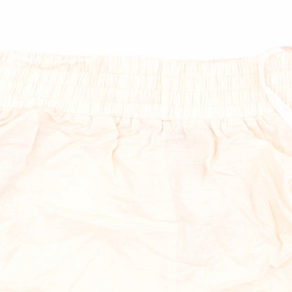 Missguided Womens Pink   Cut-Off Shorts Size 4 - Stretch waistband