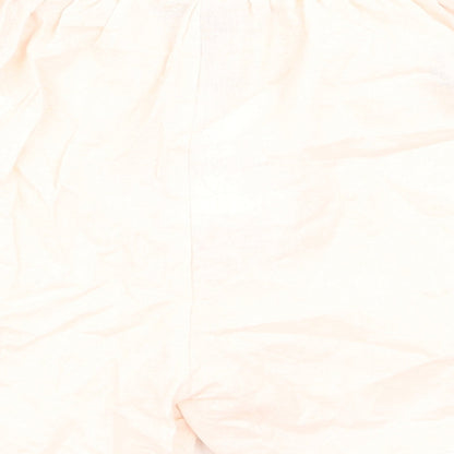 Missguided Womens Pink   Cut-Off Shorts Size 4 - Stretch waistband