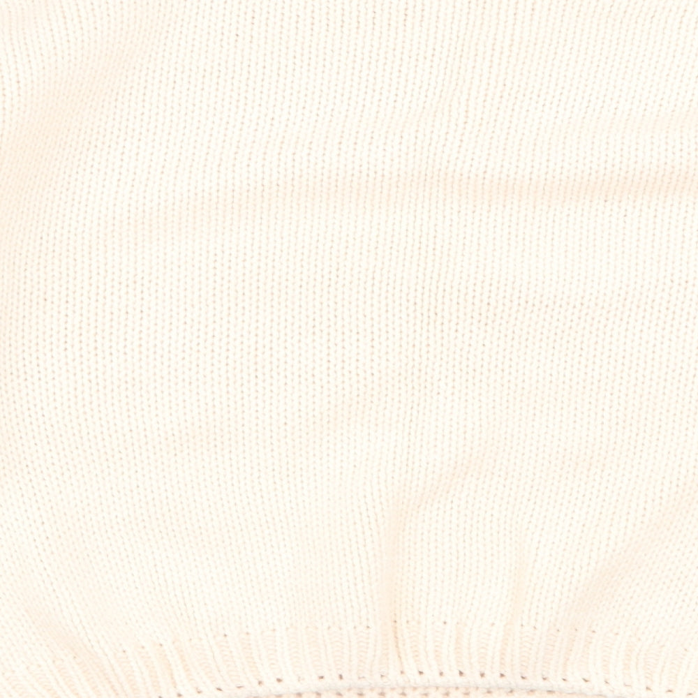 Womens UK Size S sweewe Beige Pullover Jumper