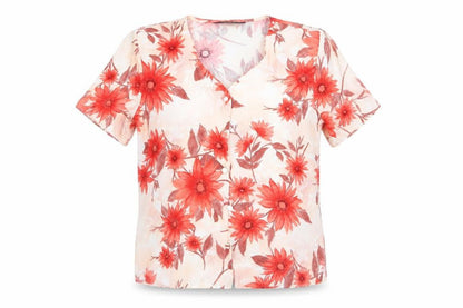 Womens UK Size 10 Debenhams Multicoloured Basic Button-Up