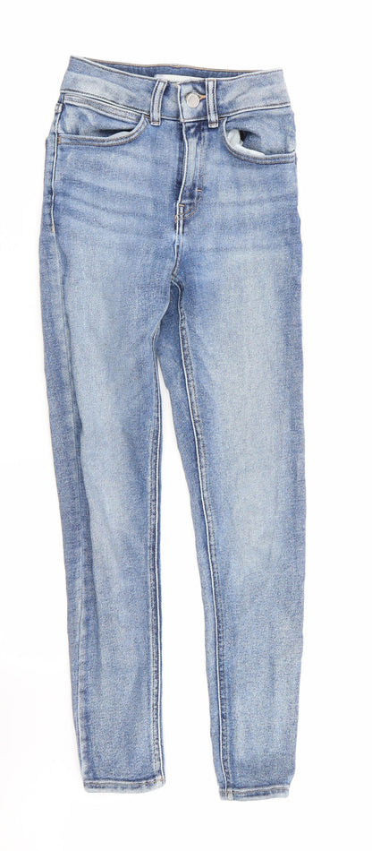 Topshop Womens Blue   Skinny Jeans Size 24 in L32 in
