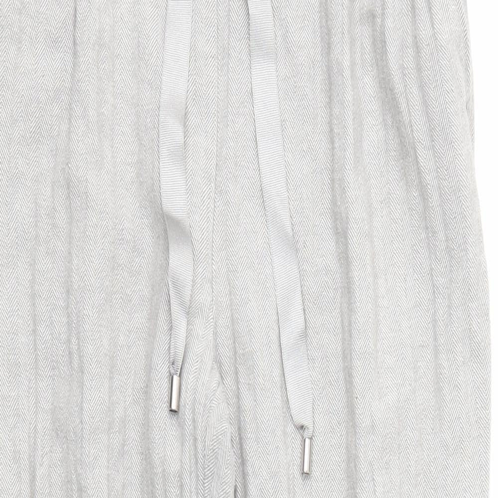 F&F Womens Grey   Capri Trousers Size 12 L24 in - STRECHY WAISTBAND