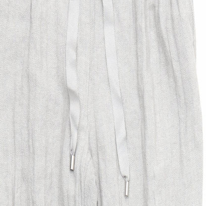 F&F Womens Grey   Capri Trousers Size 12 L24 in - STRECHY WAISTBAND