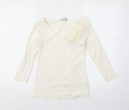 FOREVER 21 Womens Ivory   Basic T-Shirt Size S