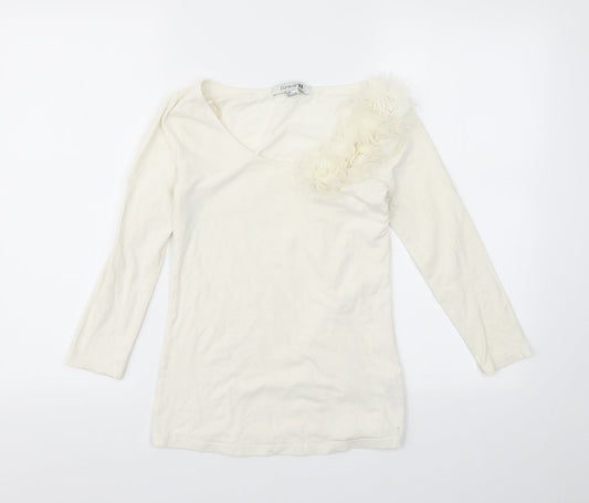 FOREVER 21 Womens Ivory   Basic T-Shirt Size S