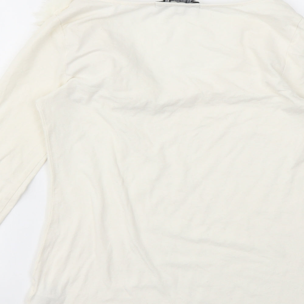 FOREVER 21 Womens Ivory   Basic T-Shirt Size S