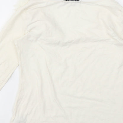 FOREVER 21 Womens Ivory   Basic T-Shirt Size S