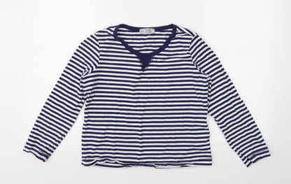 Avenue Womens Multicoloured Striped  Basic T-Shirt Size 8