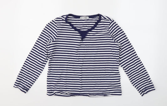 Avenue Womens Multicoloured Striped  Basic T-Shirt Size 8