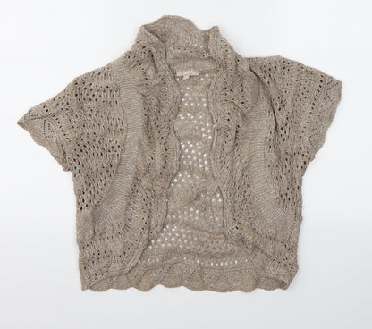 Womens UK Size 12 Soon Brown Cardigan Jumper