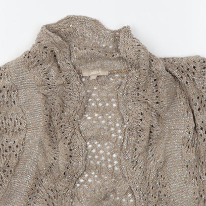 Womens UK Size 12 Soon Brown Cardigan Jumper