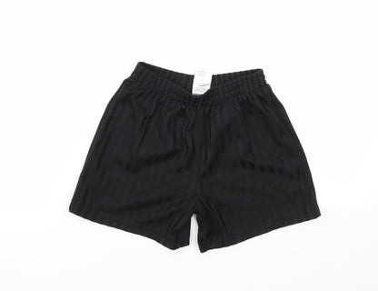 George Boys Black   Sweat Shorts Size 5-6 Years