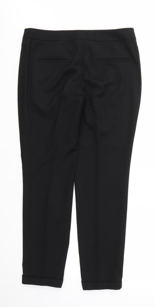 Womens UK Size 12 NEXT Regular Fit  Black Trousers