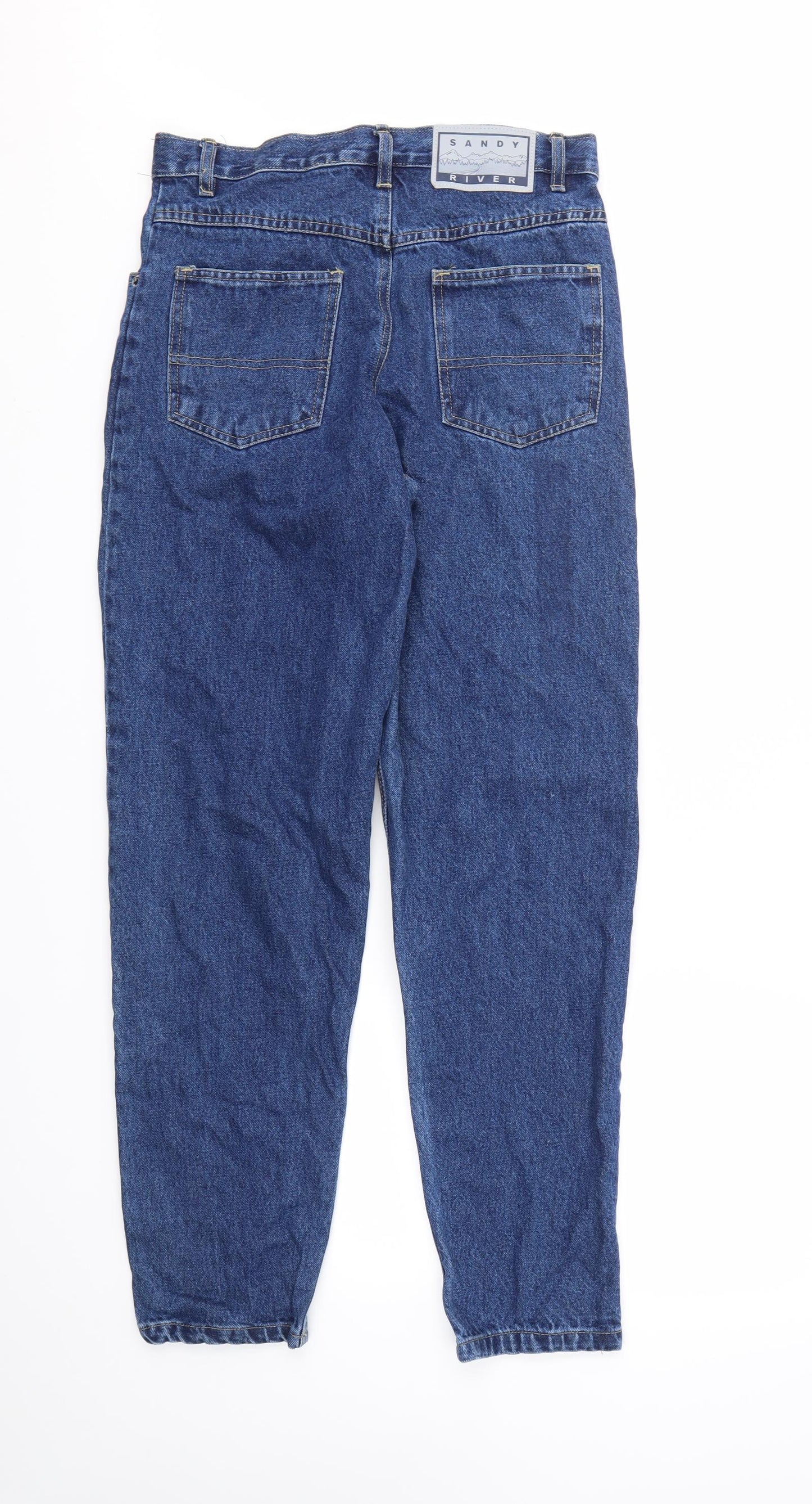 Sandy RIVER Womens Blue   Straight Jeans Size 8 L30 in