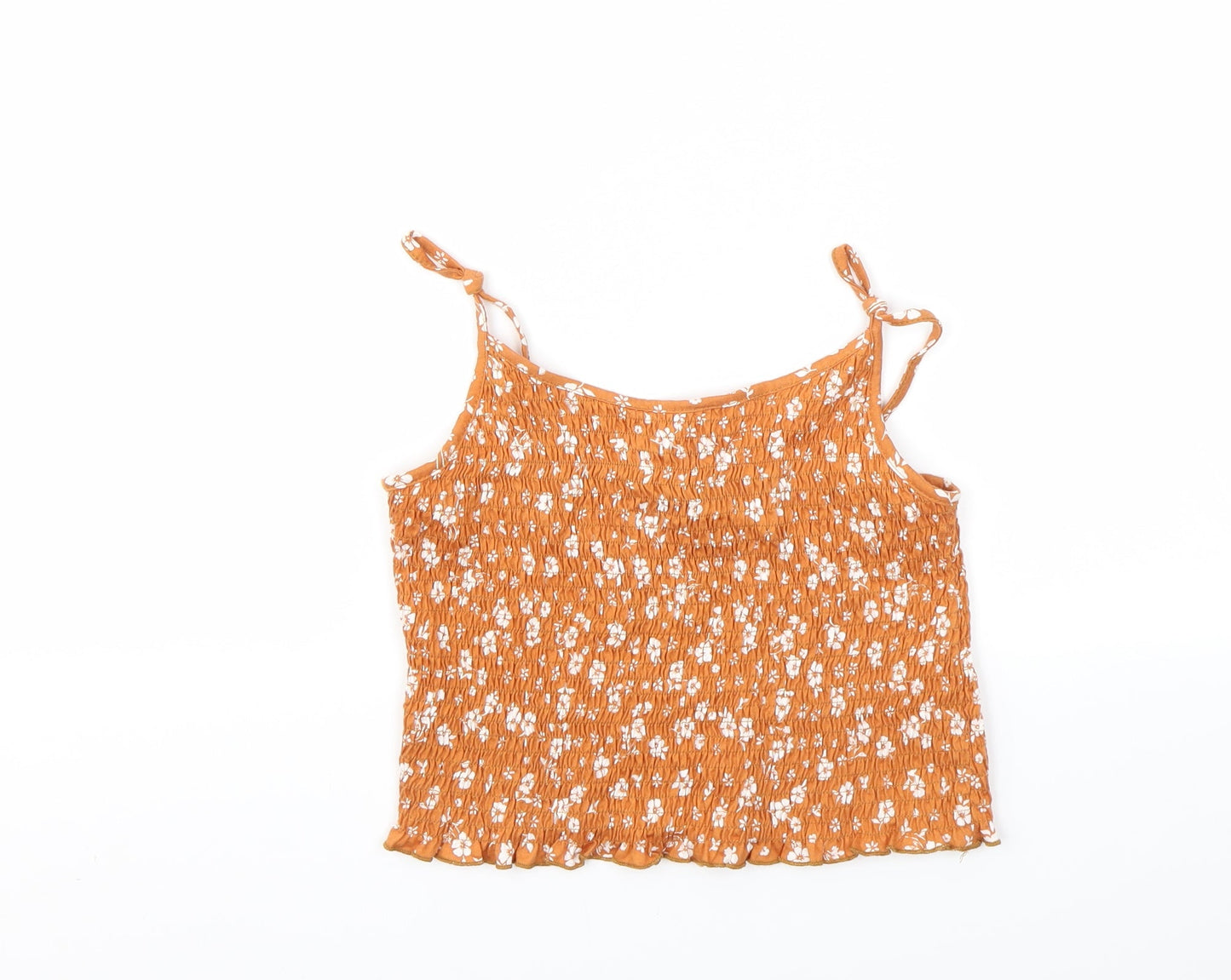 Womens UK Size 14 New Look Orange Basic Polo
