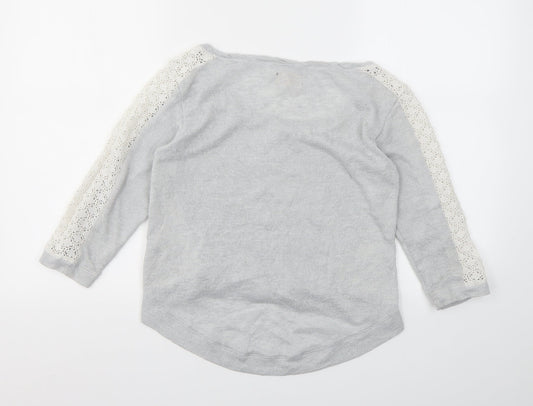 Hollister Womens Grey   Pullover Sweatshirt Size M