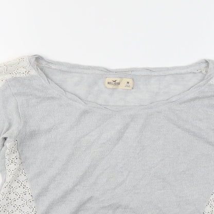 Hollister Womens Grey   Pullover Sweatshirt Size M