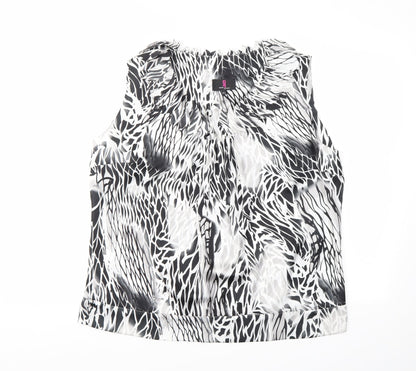 SJ Womens Multicoloured Geometric  Basic Blouse Size 16