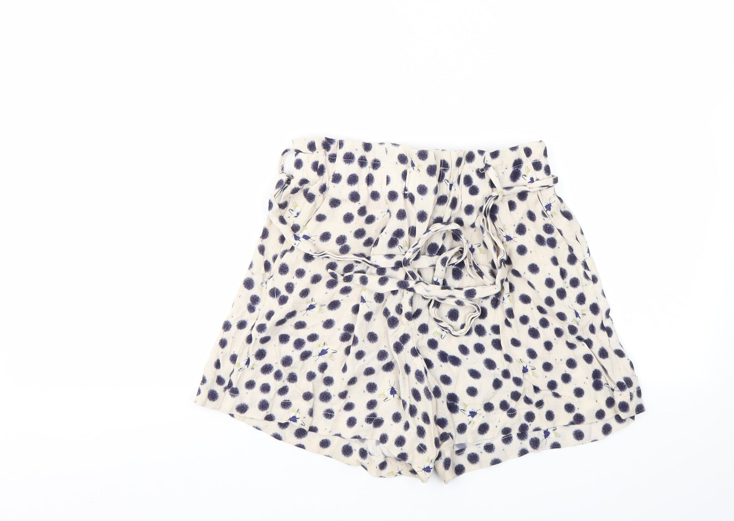 H&M Womens Ivory   Cut-Off Shorts Size 4 - STRECHY WAISTBAND