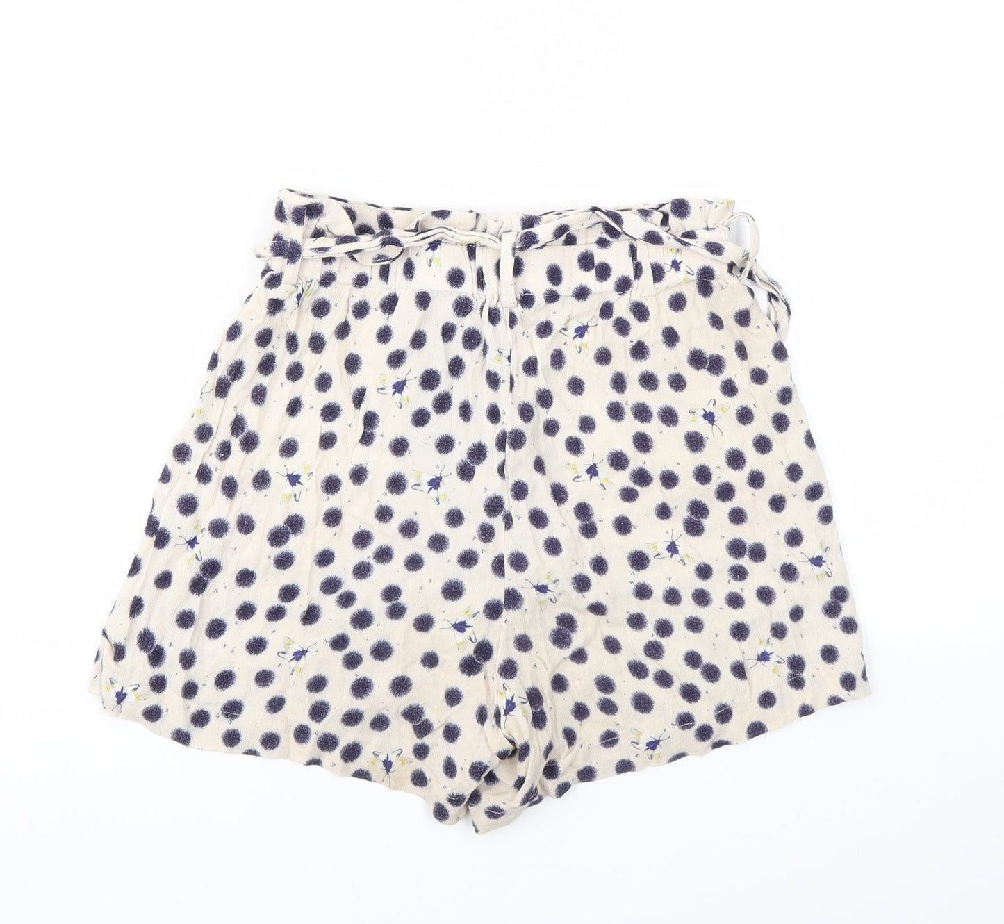 H&M Womens Ivory   Cut-Off Shorts Size 4 - STRECHY WAISTBAND