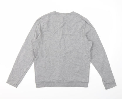 Topman Mens Grey Geometric  Pullover Sweatshirt Size M