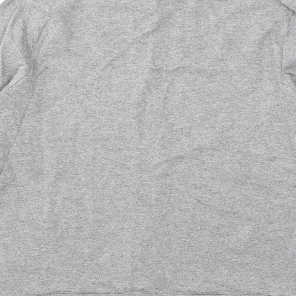 Topman Mens Grey Geometric  Pullover Sweatshirt Size M