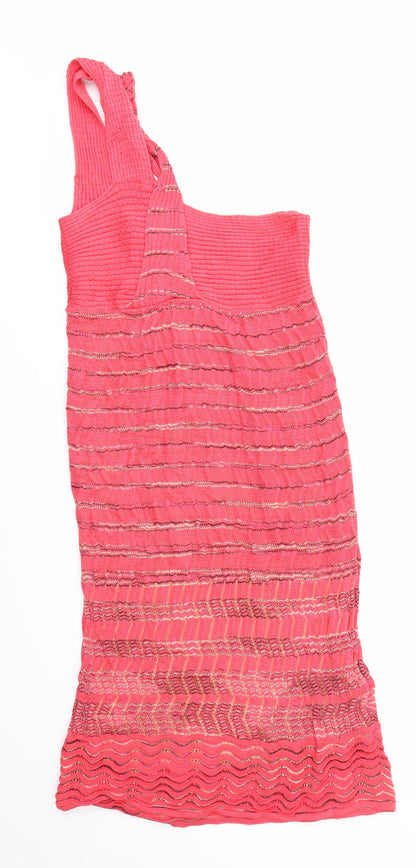 PREWORN  Womens Red Geometric  Fit & Flare  Size 12