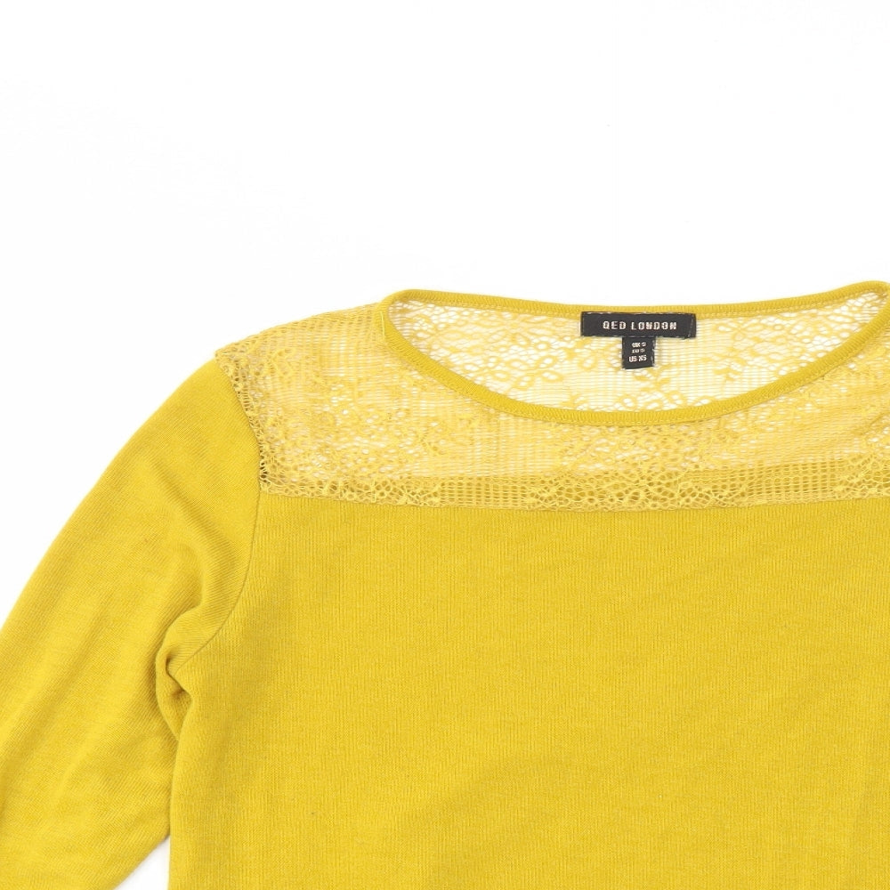 QED London Womens White   Basic T-Shirt Size S