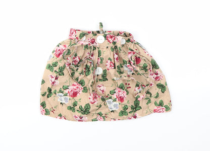 TONG BEIDI Girls Multicoloured Geometric  Flare Skirt Size 12 Months