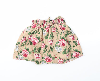 TONG BEIDI Girls Multicoloured Geometric  Flare Skirt Size 12 Months