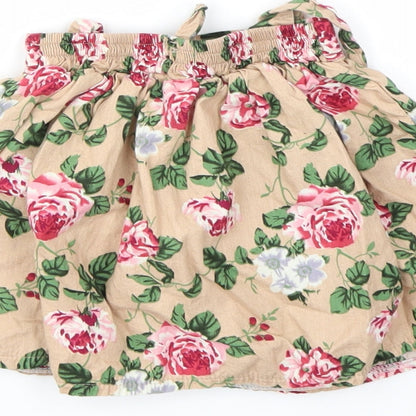 TONG BEIDI Girls Multicoloured Geometric  Flare Skirt Size 12 Months