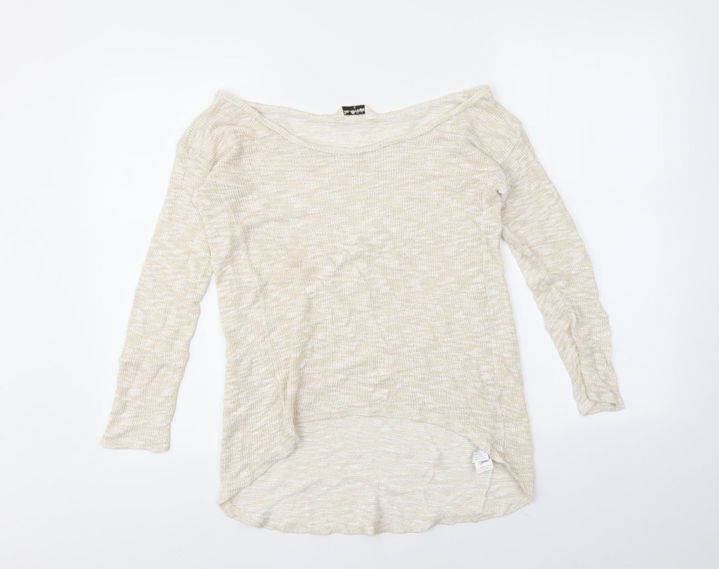 Womens UK Size 10 Miss Selfridge Gold Pullover Jumper
