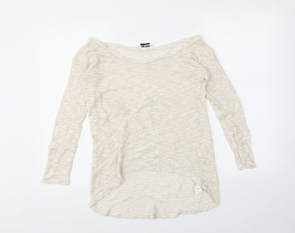 Womens UK Size 10 Miss Selfridge Gold Pullover Jumper