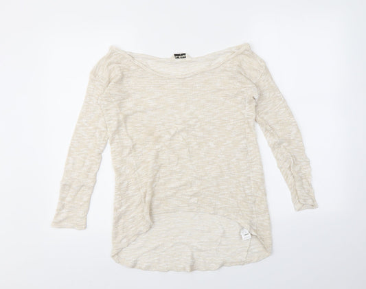 Womens UK Size 10 Miss Selfridge Gold Pullover Jumper