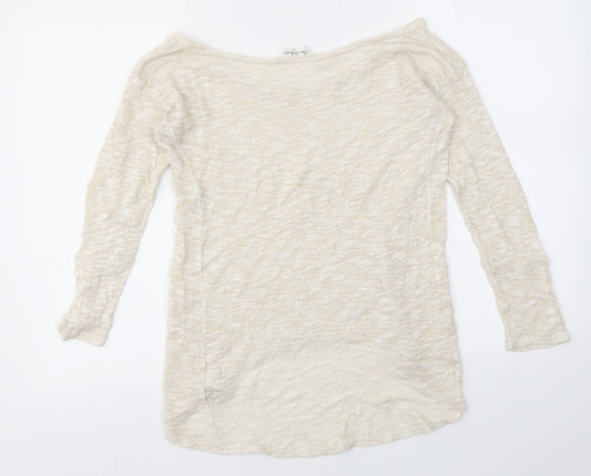 Womens UK Size 10 Miss Selfridge Gold Pullover Jumper
