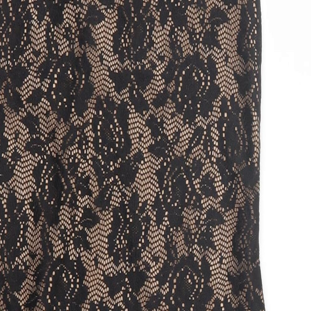 BPC Womens Black Floral  Wrap Dress  Size XS