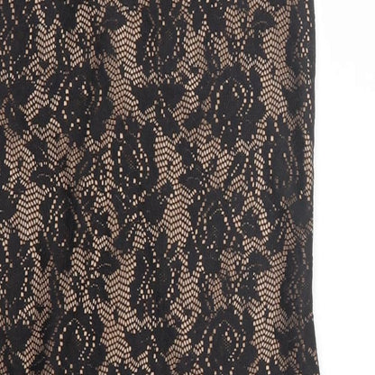 BPC Womens Black Floral  Wrap Dress  Size XS