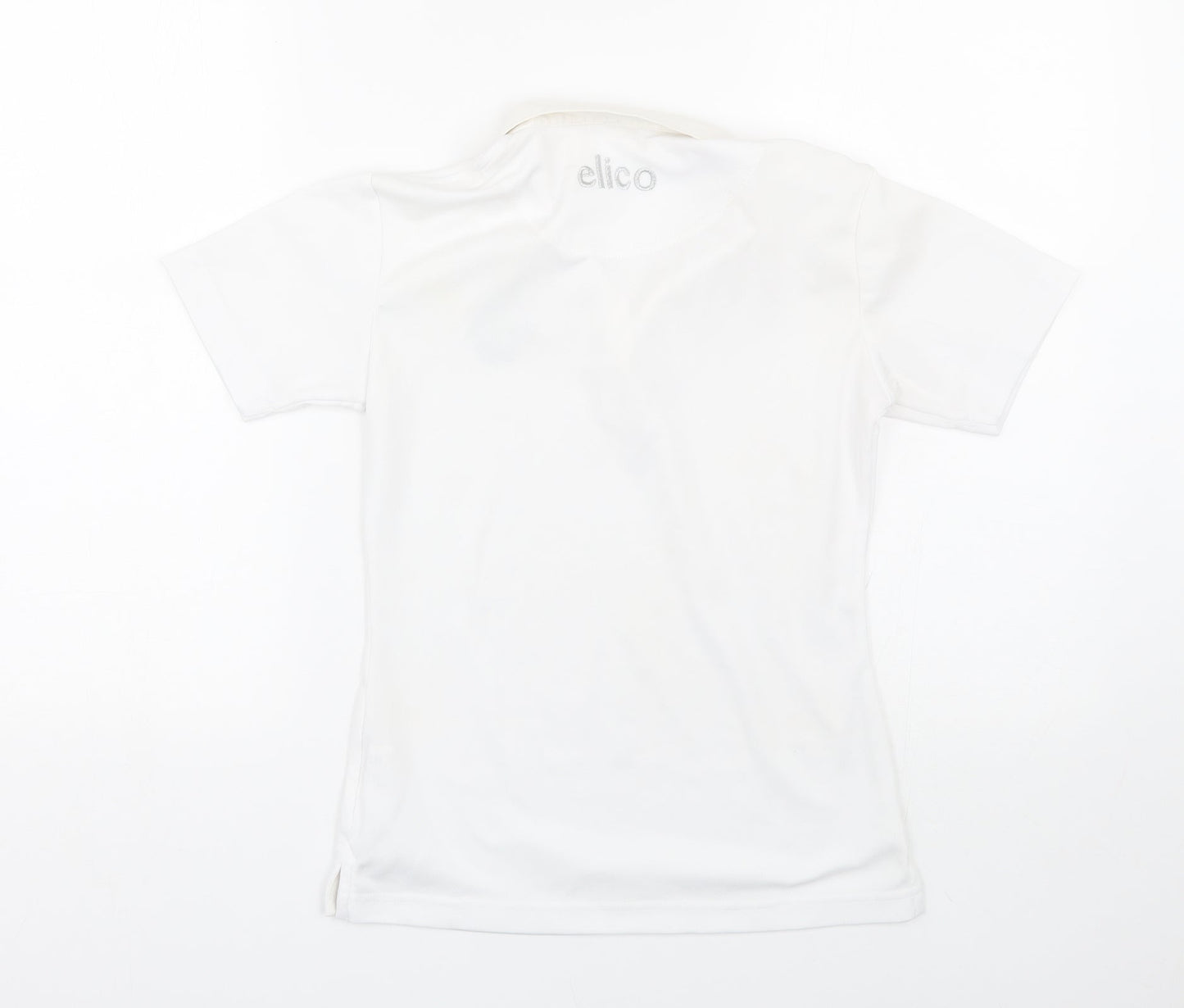 Elico Girls White   Basic Polo Size 9-10 Years