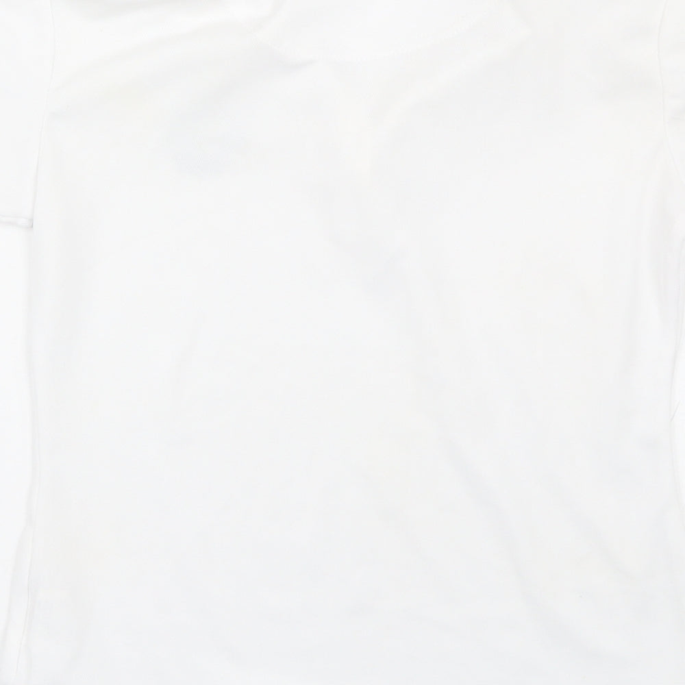 Elico Girls White   Basic Polo Size 9-10 Years