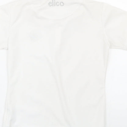 Elico Girls White   Basic Polo Size 9-10 Years