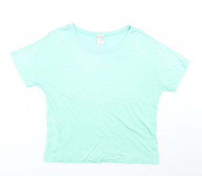 Womens UK Size S Country Casuals Green Basic T-Shirt