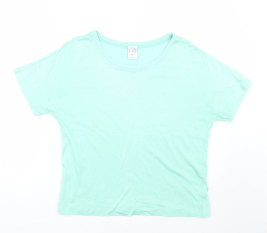 Womens UK Size S Country Casuals Green Basic T-Shirt
