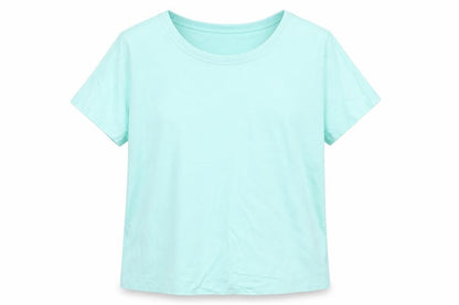 Womens UK Size S Country Casuals Green Basic T-Shirt