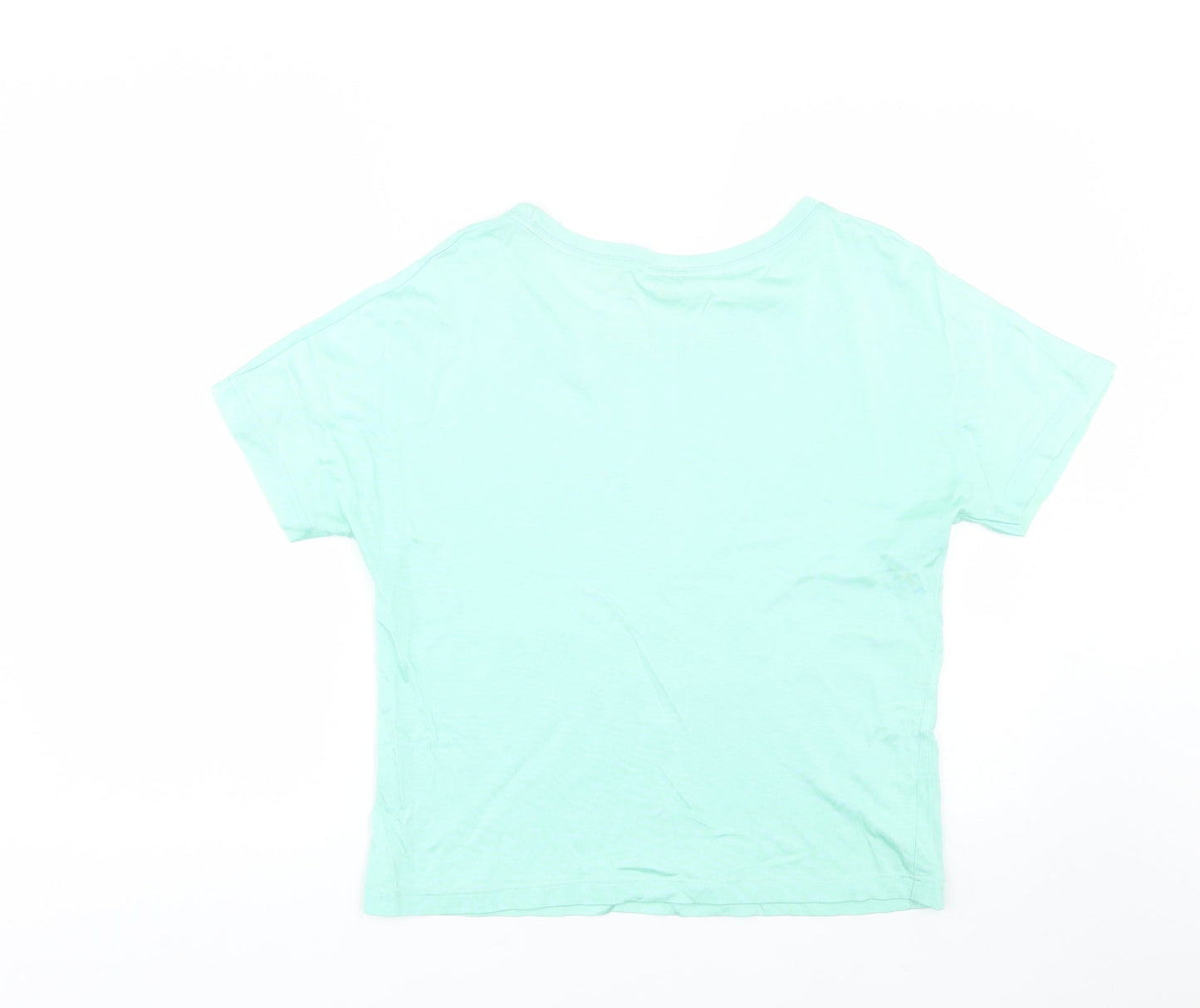 Womens UK Size S Country Casuals Green Basic T-Shirt