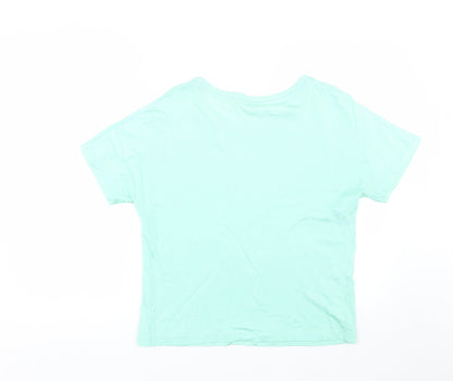 Womens UK Size S Country Casuals Green Basic T-Shirt