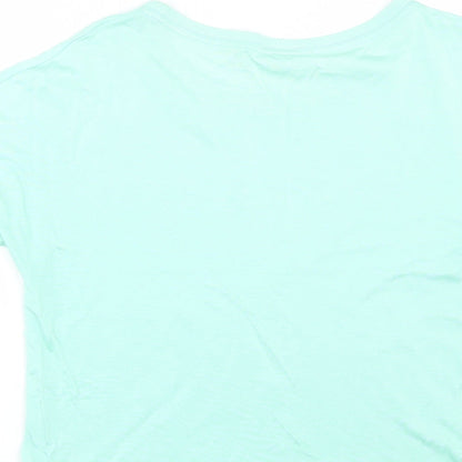 Womens UK Size S Country Casuals Green Basic T-Shirt