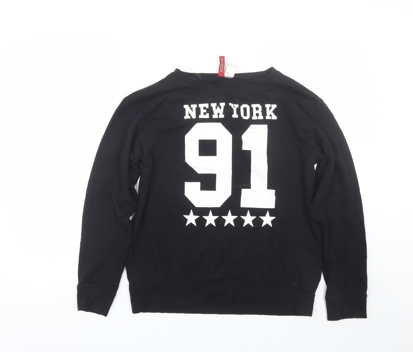 H&M Womens Black   Pullover Sweatshirt Size XS